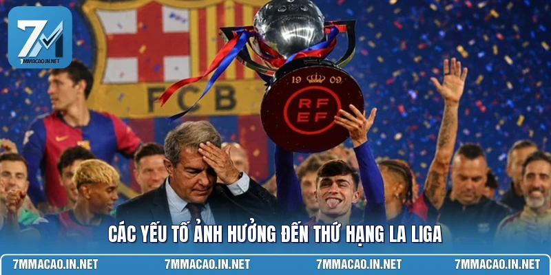 Các yếu tố ảnh hưởng đến thứ hạng La Liga 