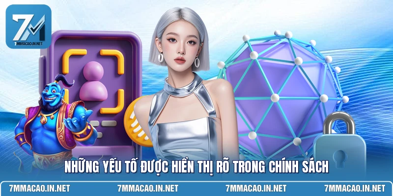 Những yếu tố được hiển thị rõ trong chính sách 